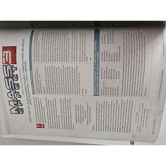 Official Prima Strategy Guide Mass Effect 3 Bioware for Xbox 360, PS3, PC - Picture 5 of 7